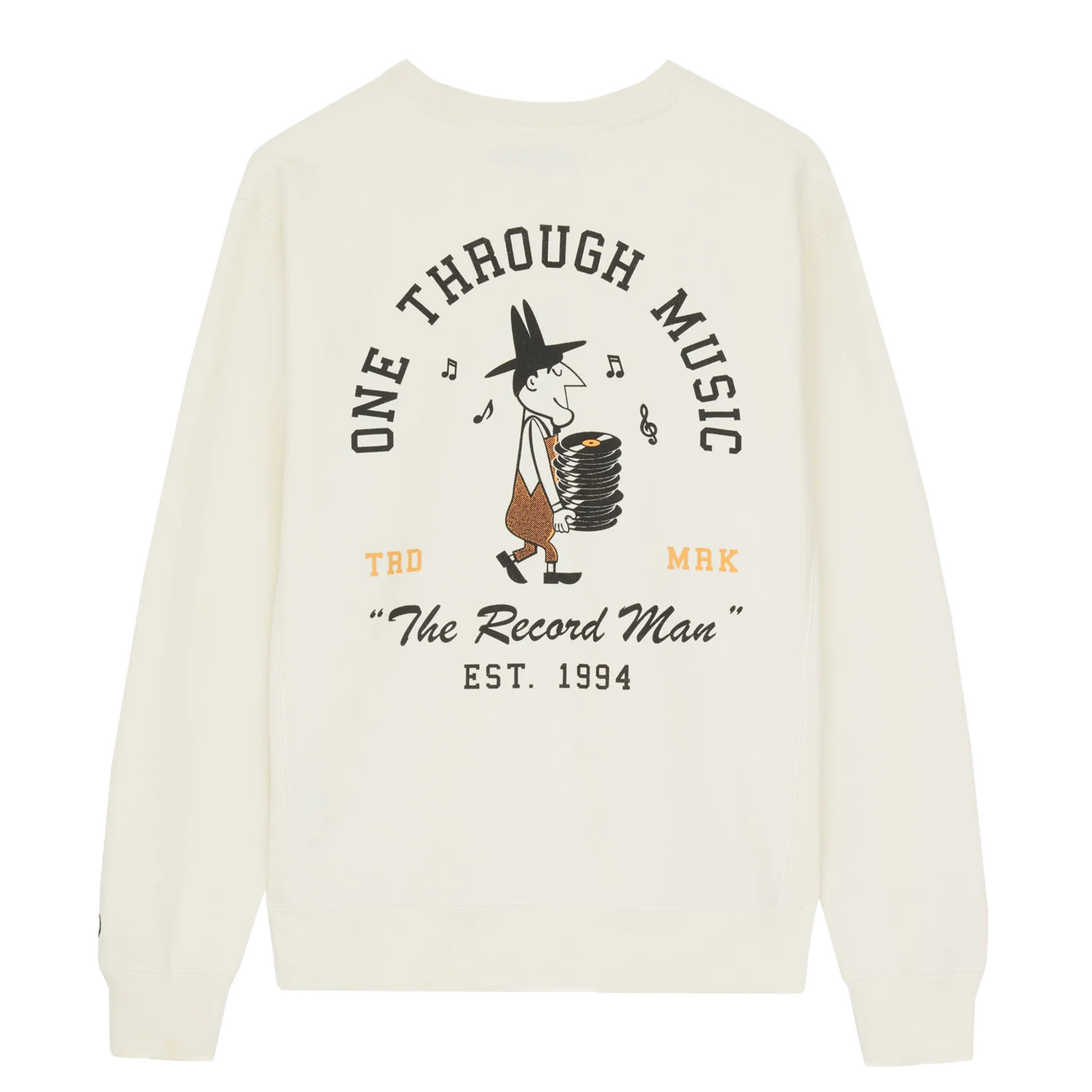 One Through Music Record Man Sweatshirt - Image 2