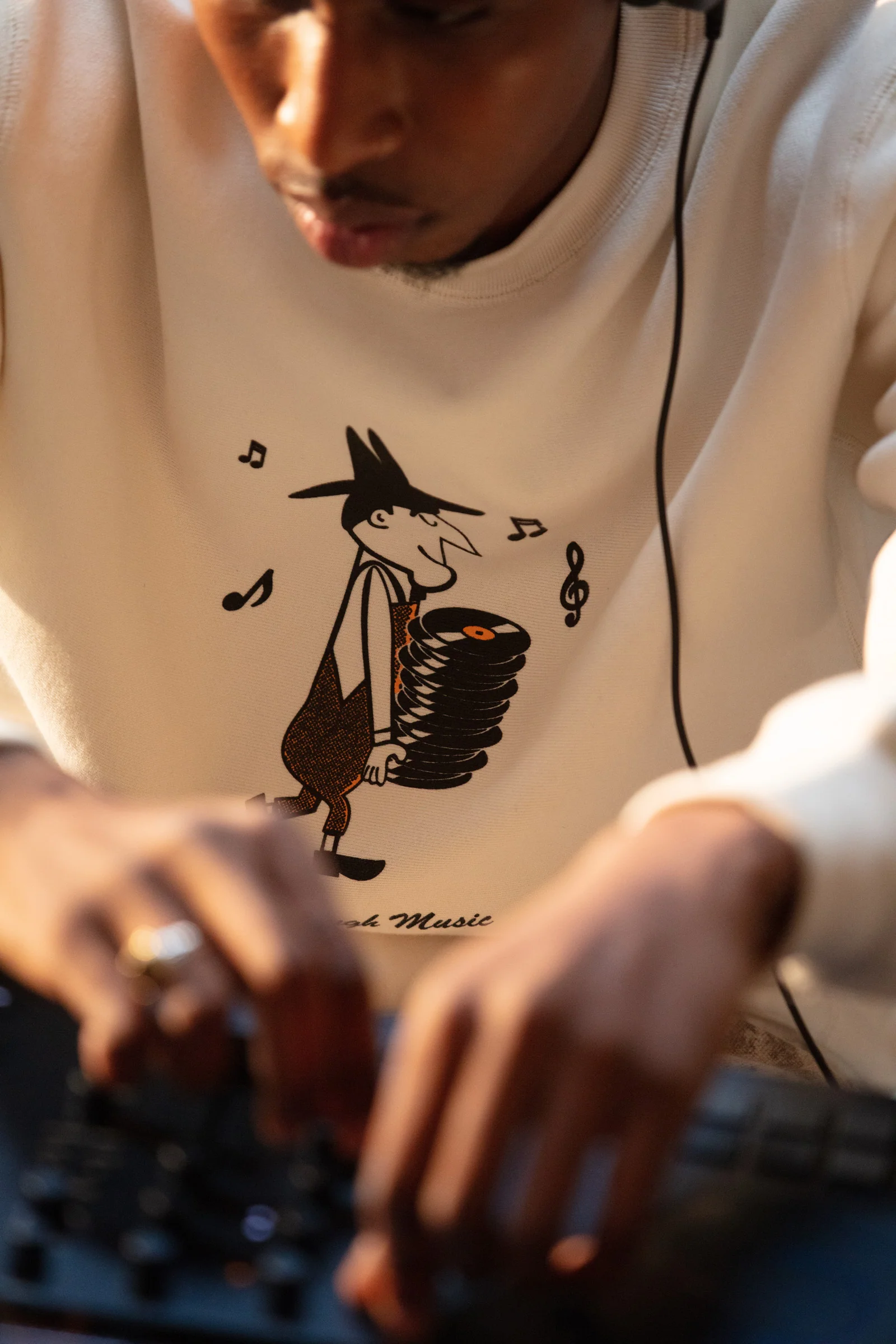 One Through Music Record Man Sweatshirt - Image 5