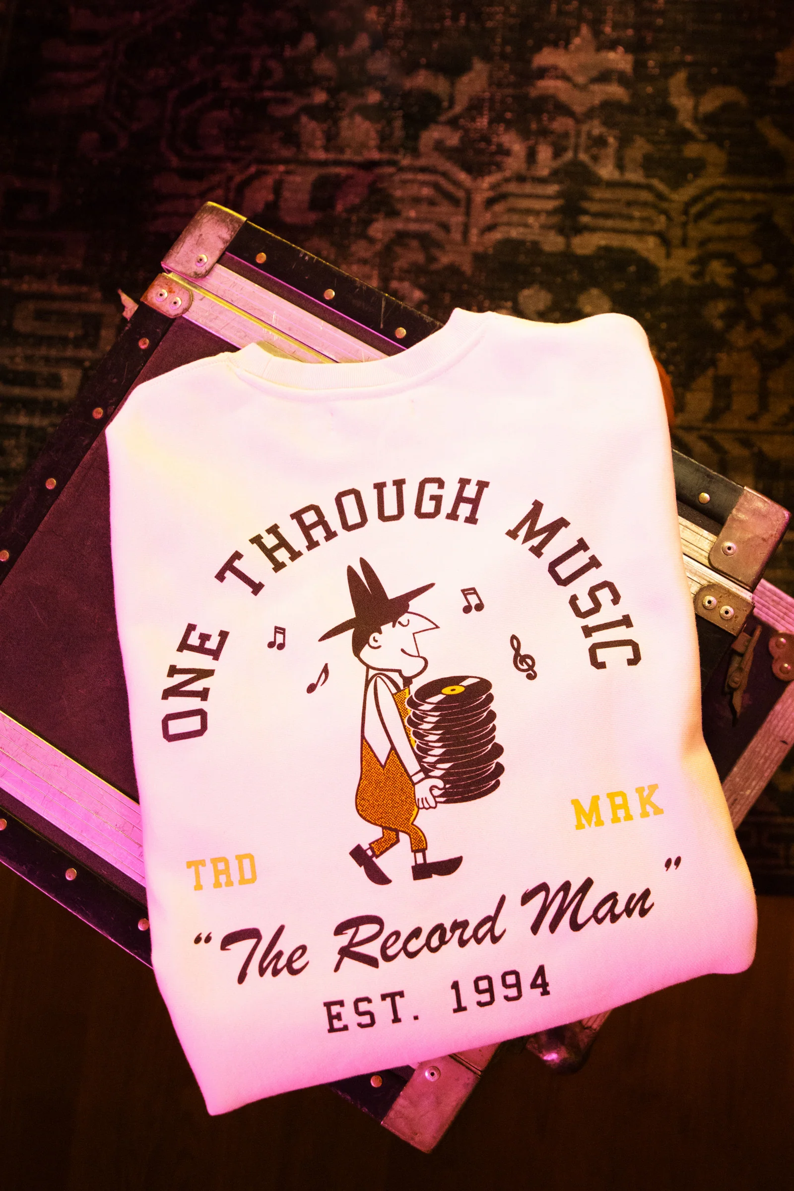 One Through Music Record Man Sweatshirt - Image 6