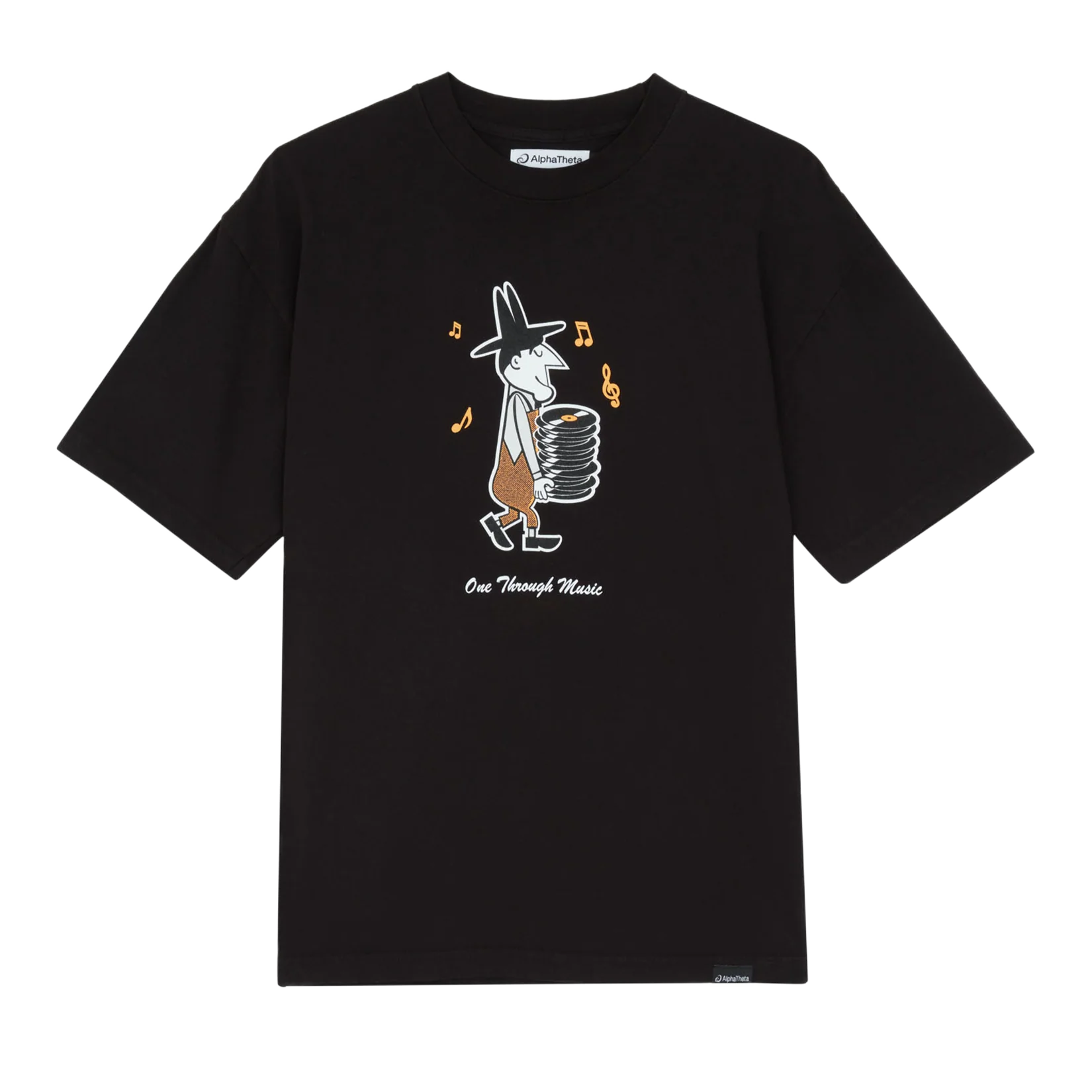 One Through Music Record Man Short-Sleeve Tee