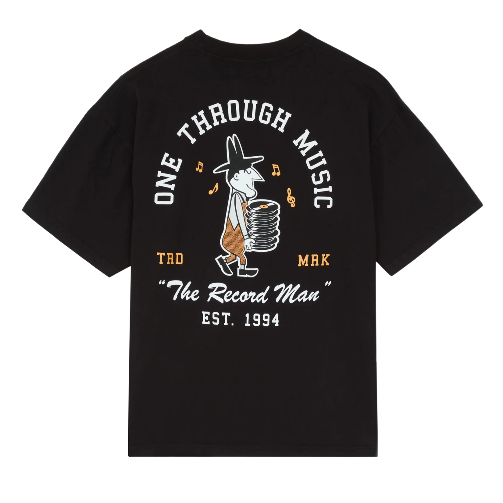 One Through Music Record Man Short-Sleeve Tee - Image 2